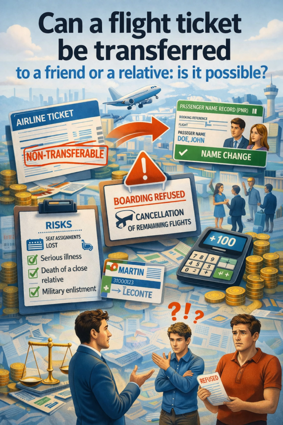 Can You Transfer a Flight Ticket to a Friend or Relative?