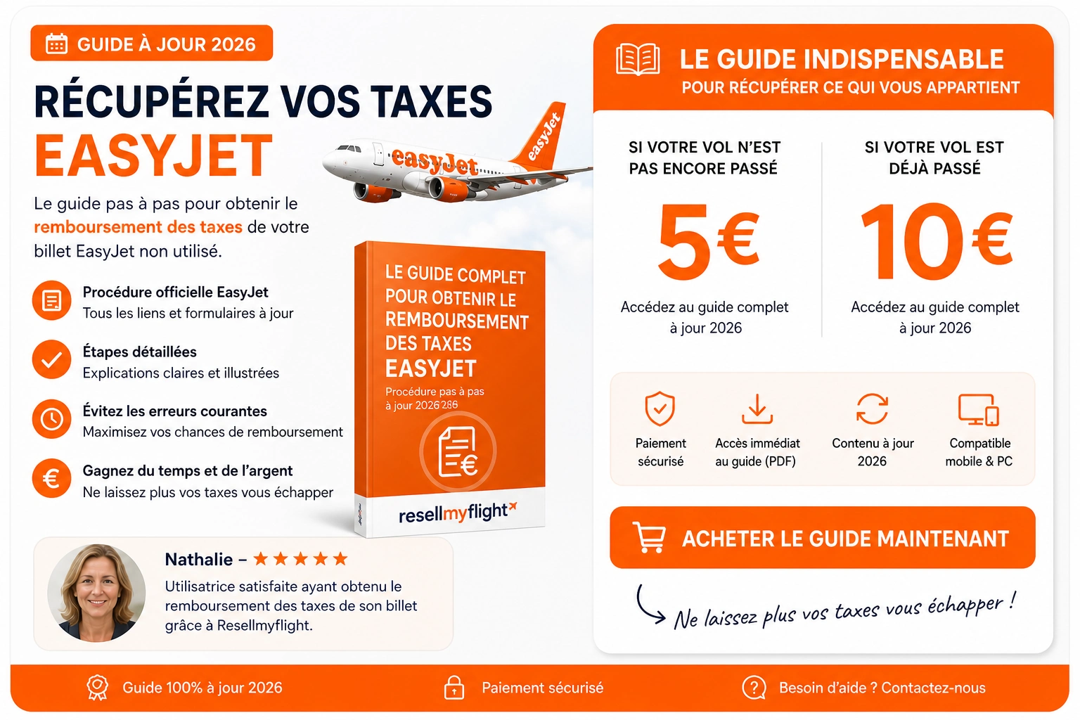 Remboursement des taxes easyJet